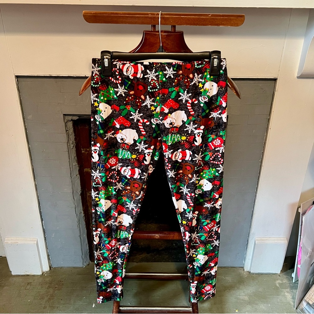 Christmas print leggings
